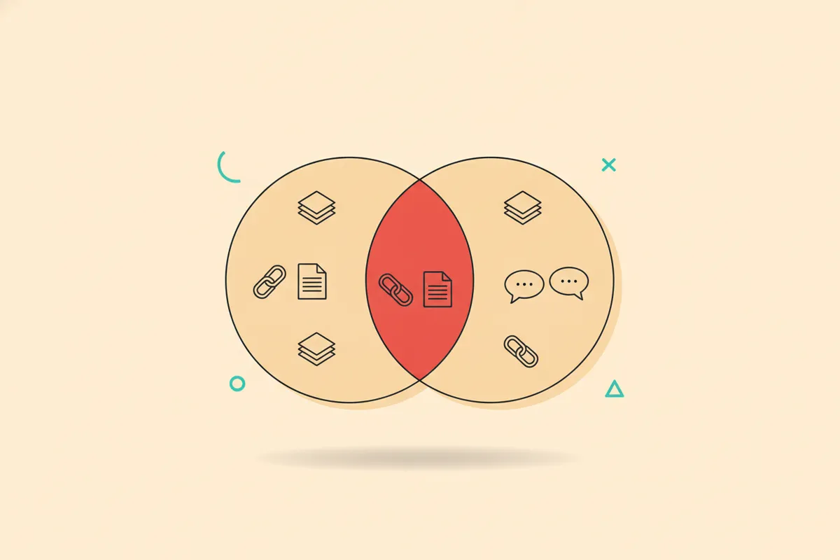 Venn diagram of where SEO and GEO overlap